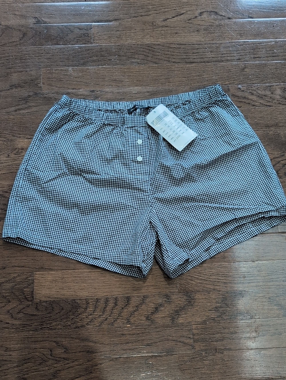 Brandy Melville Keira Long Gingham Boxer Shorts